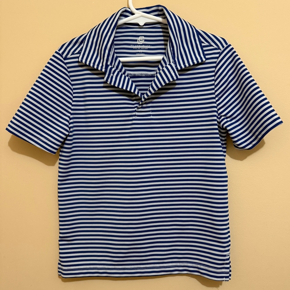 Class Club Navy and White Striped Shirt